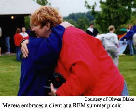 Mary Mezera with client